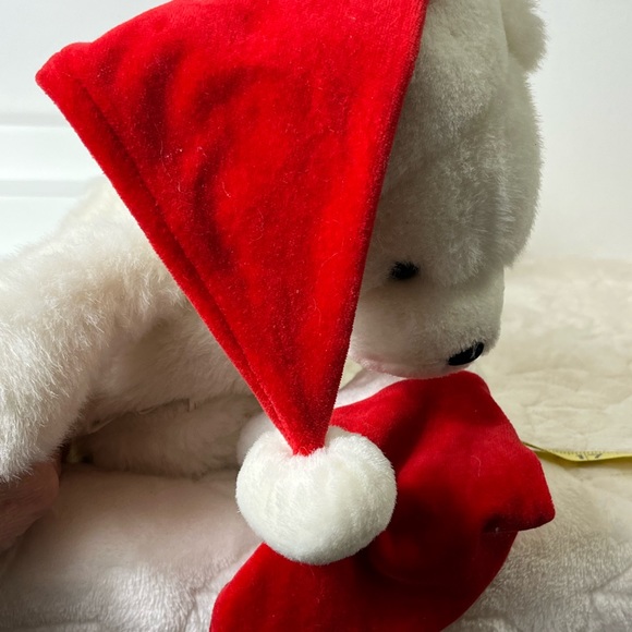 Ganz “Stocking Snugglers”1998 Plush Christmas Bear Stuffed Animal Toy RARE 15” - Picture 9 of 14